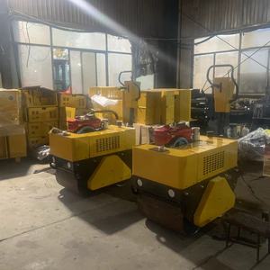 Mini-compacteur de sol vibrant à double tambour, poussé à la main, 500kg 600kg, moteur diesel/essence, fabriqué en Chine - Product Image 6