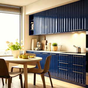Plaque stratifiée acrylique (PMMA) bleu foncé pour surfaces d'armoires, comptoirs, surfaces <span class=keywords><strong>de</strong></span> vanité, plans <span class=keywords><strong>de</strong></span> <span class=keywords><strong>travail</strong></span>, panneaux muraux et cloisons - Product Image 1