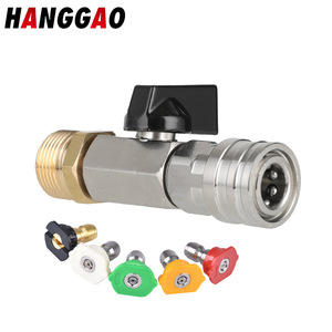 Vanne à bille en acier inoxydable, port 1/4 pouces, filetage 22 mm pour tuyau d'eau, pression de fonctionnement 700 Psi - Product Image 5