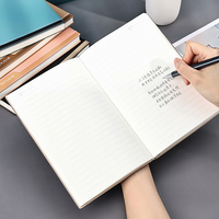 Libreta Personalizada A5 con Tapa Dura de Cuero PU, Cosida con Hilo, Ecológica, 80 Hojas con Páginas Interiores Blancas Rayadas