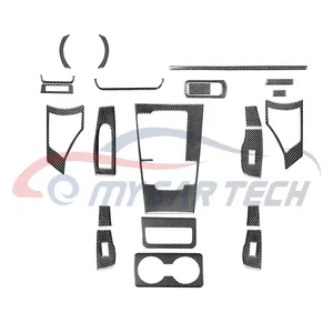 Kit de guarnição interior de fibra de carbono, adequado para mazda 3 axela adesivo de proteção