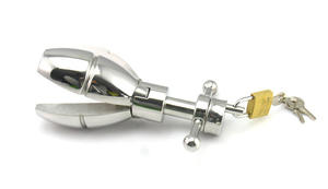 ปลั๊กทวารหนักอะลูมิเนียม,ลูกปัดเสียบทวารหนักแบบหนักพร้อมล็อกและตูดขยายได้ - Product Image 5