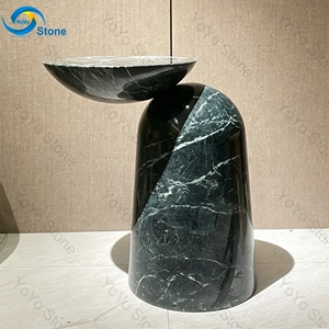 Modern Panda White <strong>Black</strong> Marble <strong>Side</strong> <strong>Table</strong> Luxury Living Room Sofa <strong>Side</strong> <strong>Tables</strong> Narrow Small <strong>Round</strong> Coffee <strong>Table</strong> - Product Image 5