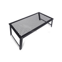 Vente d'usine en plein air Commercial rectangulaire pliant charbon de bois fumeur barbecue Grill Portable BBQ