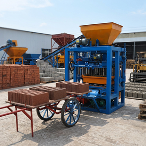 Máquina para Fabricar Bloques de Hormigón Huecos de Alta Eficiencia bibo QTJ4-24 |   Máquina de Ladrillos Semiautomática para la Construcción - Product Image 1