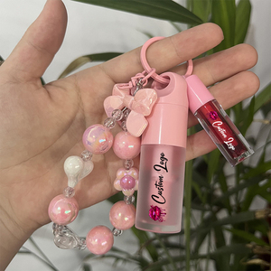 Veganes, feuchtigkeitsspendendes, farbveränderndes Lippenöl mit aufpolsterndem Effekt & wischfestes, mattes Lippenstift-Set <span class=keywords><strong>2</strong></span>-in-1 mit abnehmbarem Armband - Product Image 2