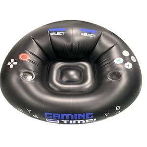 モダンブラックスタイルEスポーツインフレータブルチェアPVCインフレータブルゲームソファ家具カップホルダー折りたたみ可能なデザイン - Product Image 5