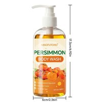 Sabun Mandi Ekstrak Kesemek Aloe Vera Vitamin C Mencerahkan Membersihkan Secara Mendalam Semua Jenis Kulit 300ml OEM ODM