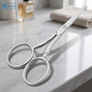 กรรไกรตัดเล็บ 6 ดอก ใบมีดโค้งสแตนเลส ปลายแหลม ด้ามจับกลม อุปกรณ์เสริมความงามสำหรับตัดหนังกำพร้า - Product Image 3