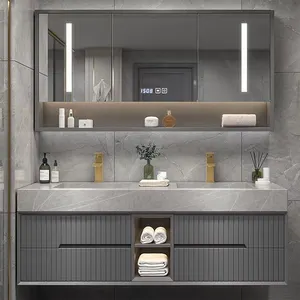 SANTOPOVA-lavabo con diseño chino, mueble de baño moderno, impermeable, estilo dubai, color negro