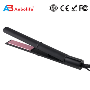 ANBOLIFE Lisseur de cheveux <span class=keywords><strong>pas</strong></span> <span class=keywords><strong>cher</strong></span> PTC à chauffage rapide 1 bouton 210 degrés avec interrupteur rotatif pour femmes Planchas Para Cabello - Product Image 1