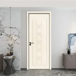 Интерьер белый wpc дверь 6 панель для дома
