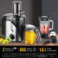 Elektrische keuken fruitpers vleesblender voedselverwerker specerijenmolen roestvrij staal waterdicht ontwerp smoothie
