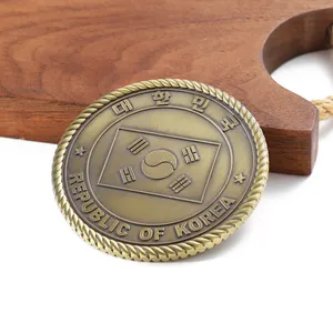 Nuovo personalizzato 3d in lega di zinco in ottone sfida monete a buon mercato Custom metallo timbratura Souvenir moneta per la raccolta di Hobby