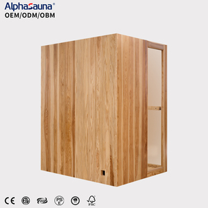 Salle de hammam intérieure pour deux personnes, sauna intérieur avec luminothérapie rouge, sauna en bois de cèdre japonais massif, petite taille - Product Image 6
