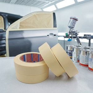 Nastro Adesivo Acrilico Biadesivo per Alta Temperatura per Verniciatura Automobilistica Protezione Spray Auto <span class=keywords><strong>BKR</strong></span> 4316 Carta Crespa di Precisione - Product Image 1