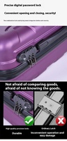 Bagages de voyage de luxe de haute qualité Nouveaux ensembles de bagages à roulettes en aluminium PC pour hommes et femmes avec serrure à combinaison ABS sous vide