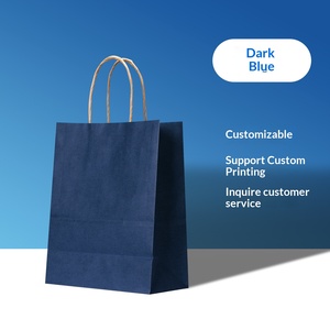 Sac en papier kraft style sac à main, imprimé Noël et Nouvel An, avec logo, épaissi, pour vêtements, thé au lait, pain, pâtisserie, café à emporter - Product Image 6