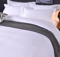 Draps de lit en Textile hôtel de luxe, draps de lit blancs 100% coton 180X220 Cm draps de lit de haute qualité 2022 protection