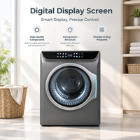 Sèche-linge mural intelligent gris 6 kg à chargement frontal pour le séchage des vêtements à domicile en intérieur