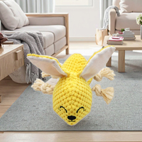 Échantillon Gratuit Usine Nouveauté 2025 Jouets en Peluche Personnalisés Abeille Mignonne pour Animaux de Compagnie Jouets Interactifs en Corde pour Chiens à Mâcher et Nettoyer les Dents