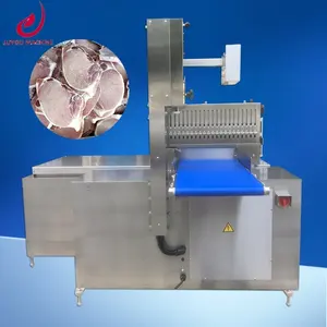 Proveedor barato CNC frío 5mm cabra congelada carne cruda máquina cortadora de callos 110V cortador de carne eléctrico precio