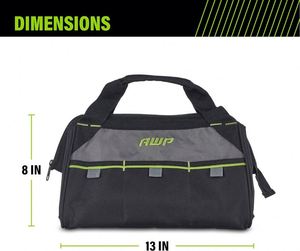 Free sample Unisex <b>Tool</b> <b>Bag</b> Carry <b>Tote</b> Large Capacity Multi-pocket <b>Tool</b> Organizer with Adjustable Shoulder Strap - Product Image 4