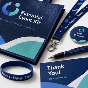 Kit de Artículos Promocionales Personalizados para Eventos, OEM ODM, Paquete Promocional Multi SKU con Cordón y Bolsa de Transporte - Product Image 3