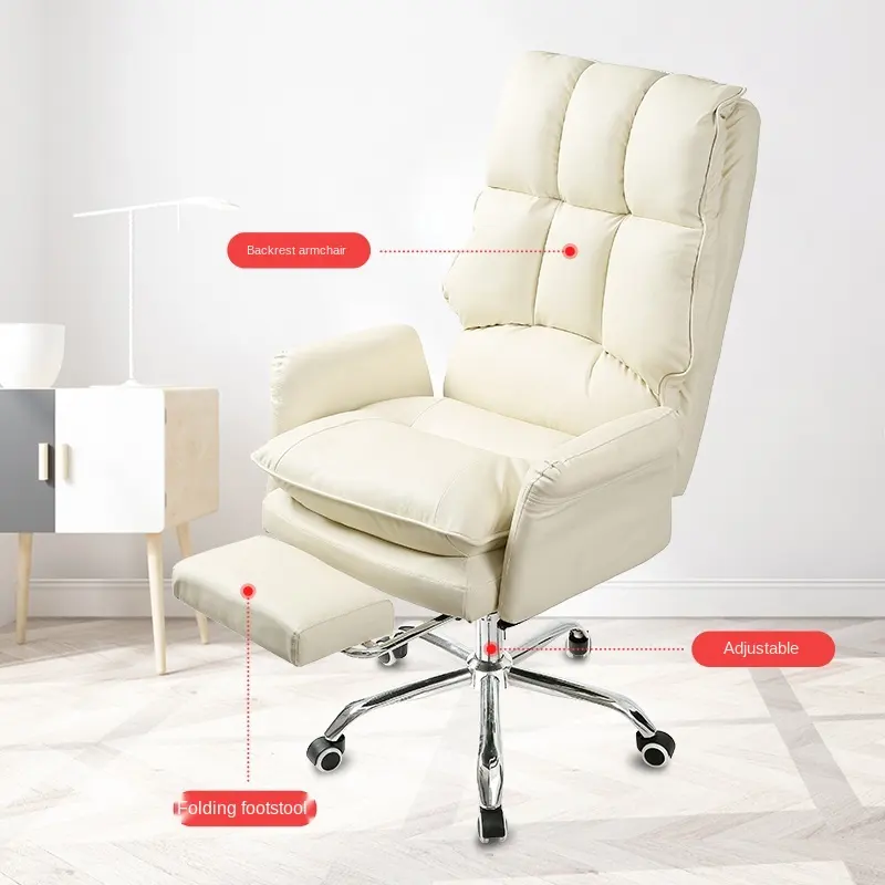 निर्माताओं के साथ कार्यालय की कुर्सी चमड़े कुंडा ergonomic कुर्सियों गर्दन समर्थन