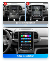 Autoradio 9,7 pouces - Style moderne - Renault Mégane 4 Koleos 2017-2019 - Apple CarPlay - Android Auto - GPS - Lecteur multimédia - DSP - Stéréo