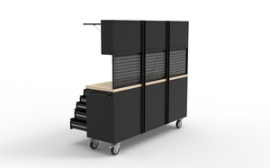 Jzd 72 "वर्कस्टेशन उपकरण छाती 15 दराज धातु उपकरण के साथ वर्कबेंच के लिए कैबिनेट - Product Image 5