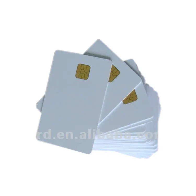 Tamanho cr80 pvc 4442 contato chip rfid cartão de contato com preço de fábrica