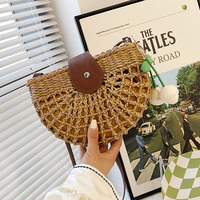 Nouveau portefeuille à bandoulière sac de paille de luxe sac à main esthétique sacs à main femmes Messenger fourre-tout voyage fronde aisselles sacs à bandoulière pour dames