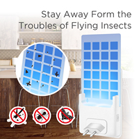 Plaques de recharge durables pour piège à moustiques volants à lumière LED UVA, avec intensité réglable, pour usage intérieur et extérieur