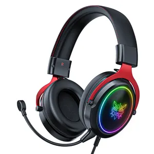 Onikuma-<span class=keywords><strong>auriculares</strong></span> X10 con luz LED RGB para videojuegos, cascos con malla de metal, novedad de 2023 - Product Image 1