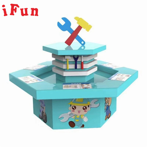 ילדים צעצוע הרכבה בעבודת יד שולחן אבני בניין לשחק שולחן ילדי DIY פלסטלינה צעצוע שולחן מקורה לשחק אזור - Product Image 5