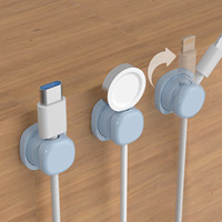 Organisateur de câbles magnétique rotatif, support de gestion des câbles de bureau, clips adhésifs pour câbles, gestion des câbles de charge de téléphone G26-86