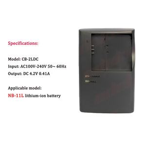 Chargeur de batterie pour appareil photo NB-11L US AU UK EU pour Canon <span class=keywords><strong>IXUS</strong></span> 265 245 240 155 150 140 132 PowerShot A2400 A2600 A3400 A3500 A4000 IS - Product Image 3