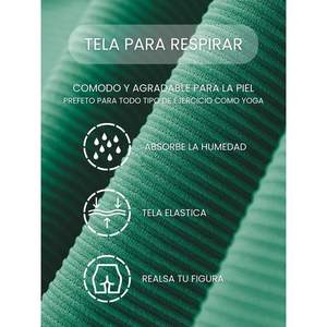 Shorts de Ciclismo de Cintura Alta para Mujer, Color Verde Oscuro, con Estampado de Semillas, 80% Poliamida 20% Elastano, Ajuste Deportivo Ideal para Ciclismo, Ela - Product Image 4