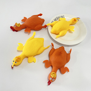 Juguetes Divertidos y Creativos Jincan, Juguetes para Aliviar el Estrés, Juguete de TPR Suave con Forma de Pollo Asado para Niños - Product Image 4