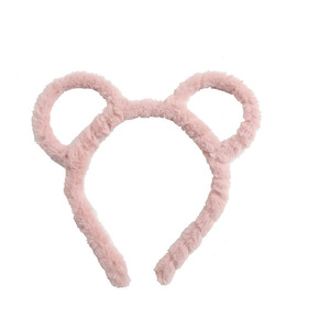 Serre-tête en peluche oreilles d'ours pour enfants, accessoires de coiffure, bandeau de dessin animé pour filles, ornement de fête cosplay - Product Image 4