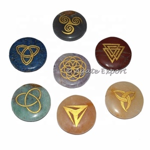 Juegos de 7 Chakras al por Mayor en Línea, Juegos de Piedras de Chakra Naturales Personalizadas para Reiki, Fengshui, Mascota de Fengshui, Producto de Sanación - Product Image 1