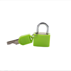 Fábrica de Feihuan, cubierta impermeable de plástico ABS de 23mm, candado de latón pequeño colorido con desbloqueo de 2 llaves, equipaje de llave barato - Product Image 5