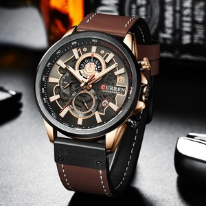 CURREN 8380 <b>Watch</b> for Men Top Brand <b>Watches</b> Leather Strap Wristwatch Fashion Chronograph Sport Quartz Clock Male Gift - Product Image 4