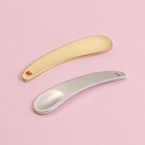 Kinwong Großhandel Mini Zinklegierung Kosmetikspatel Augencreme-Schöpflöffel Gold Silber Gesichtsmassagegerät Make-up Gesichtscreme-Löffel für - Product Image 3