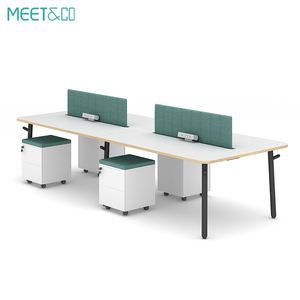Mesa de escritorio moderna para oficina, fabricantes de muebles, estaciones de trabajo modulares de 6 plazas, 2,4 - Product Image 2