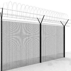 Recinzione in rete metallica con foro piccolo per uso alimentare 358 V piega recinzione in rete metallica saldata