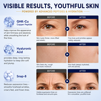 Serum Anti-Aging Pengencang Kulit ZS Factory GHK-CU + SNAP-8 Peptide untuk Garis Halus, Kerutan & Elastisitas, Matrixyl 3000+Hyaluronic Acid