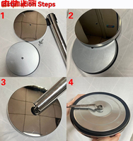 Barrière de sécurité rétractable en acier inoxydable, protection IP67, indice d'impact M40, autoportante pour aéroport, banque, hôtel