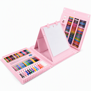 Rongheqiang – Kit d'art pour enfants 208 pièces, fournitures de dessin et de <span class=keywords><strong>peinture</strong></span>, étui portable, <span class=keywords><strong>chevalet</strong></span> pliable – Fournisseur en gros OEM ODM - Product Image 6